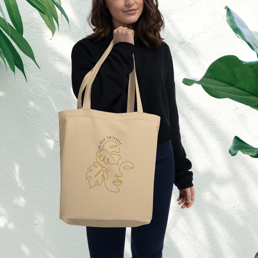 Plant Momma Tan Eco Tote Bag