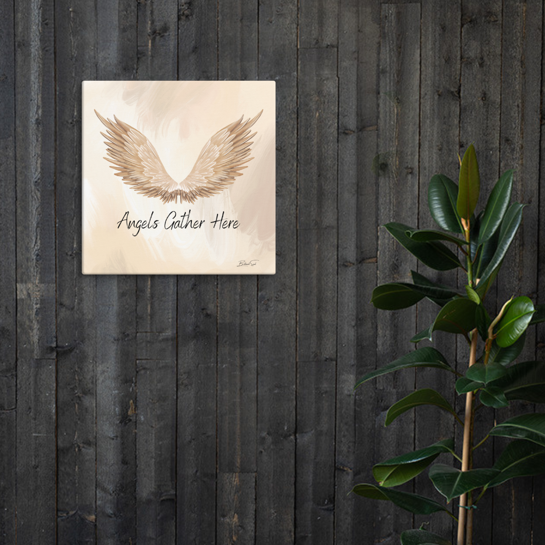 Angels Gather Here Canvas Print