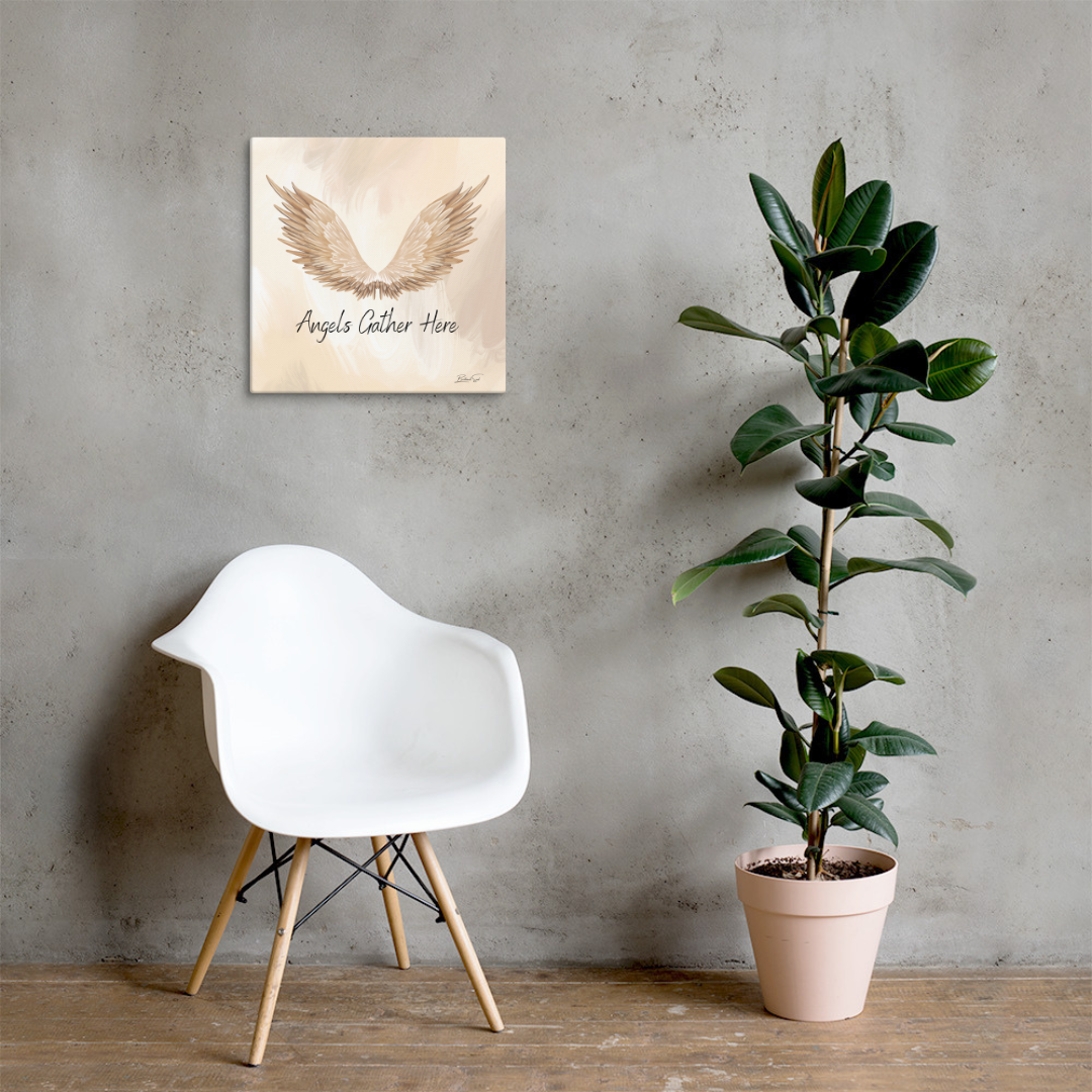 Angels Gather Here Canvas Print