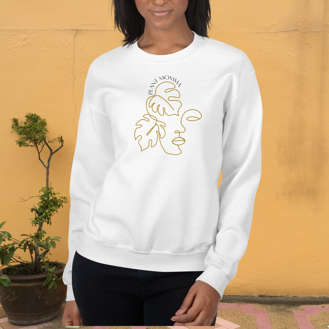 Plant Momma White Sweatshirt