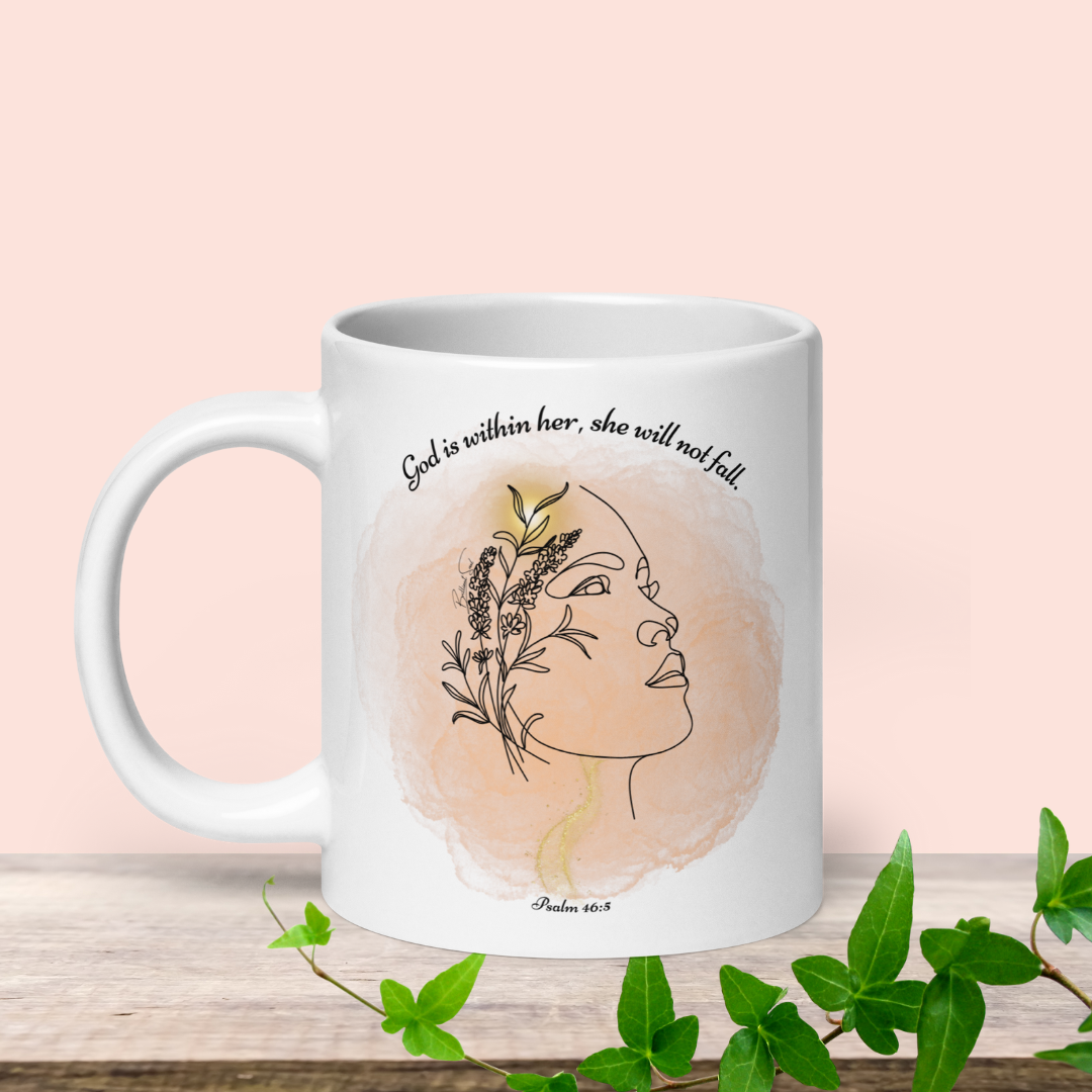Psalm 46:5 God Is Within Her Graphic Art 20oz Mug