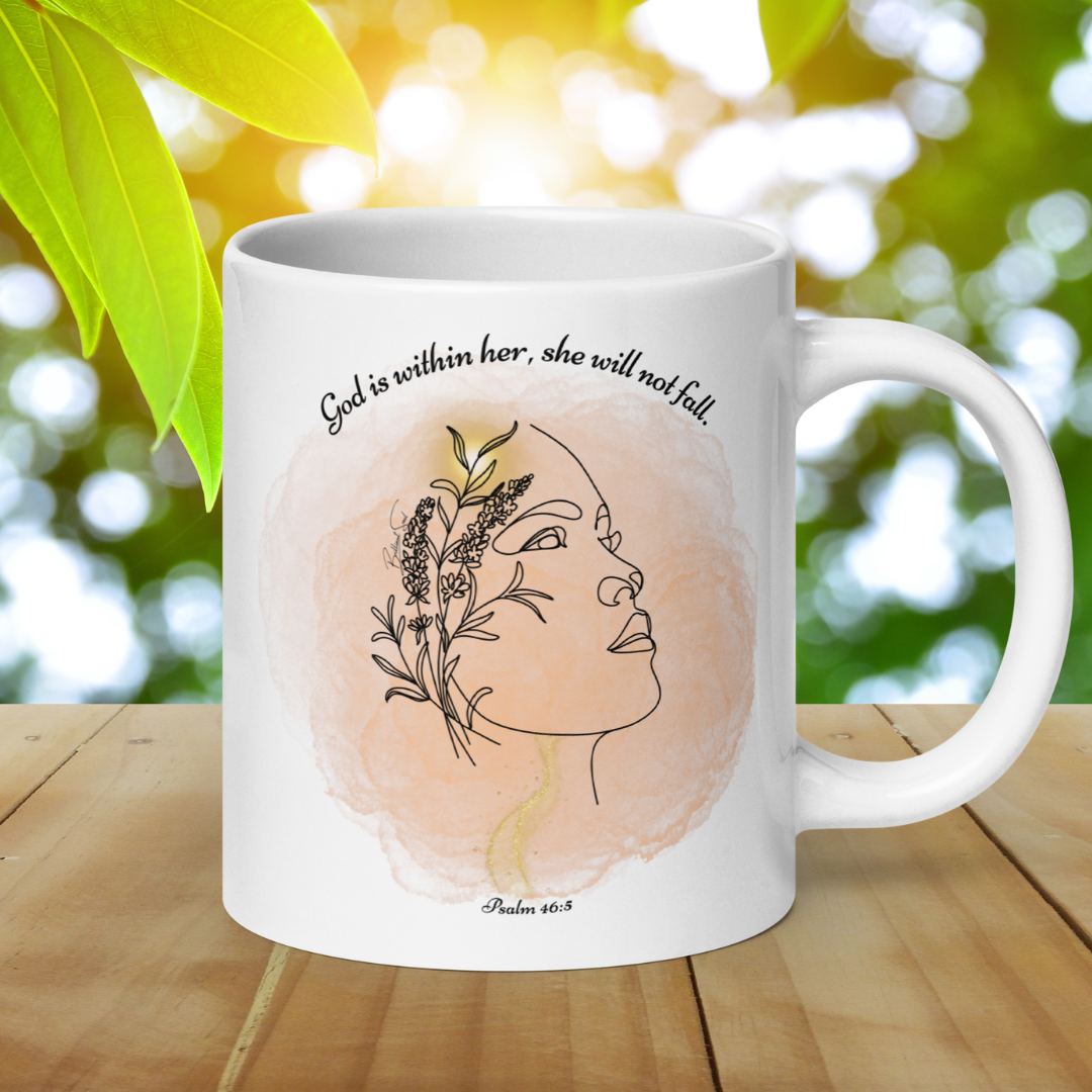 Psalm 46:5 God Is Within Her Graphic Art 20oz Mug