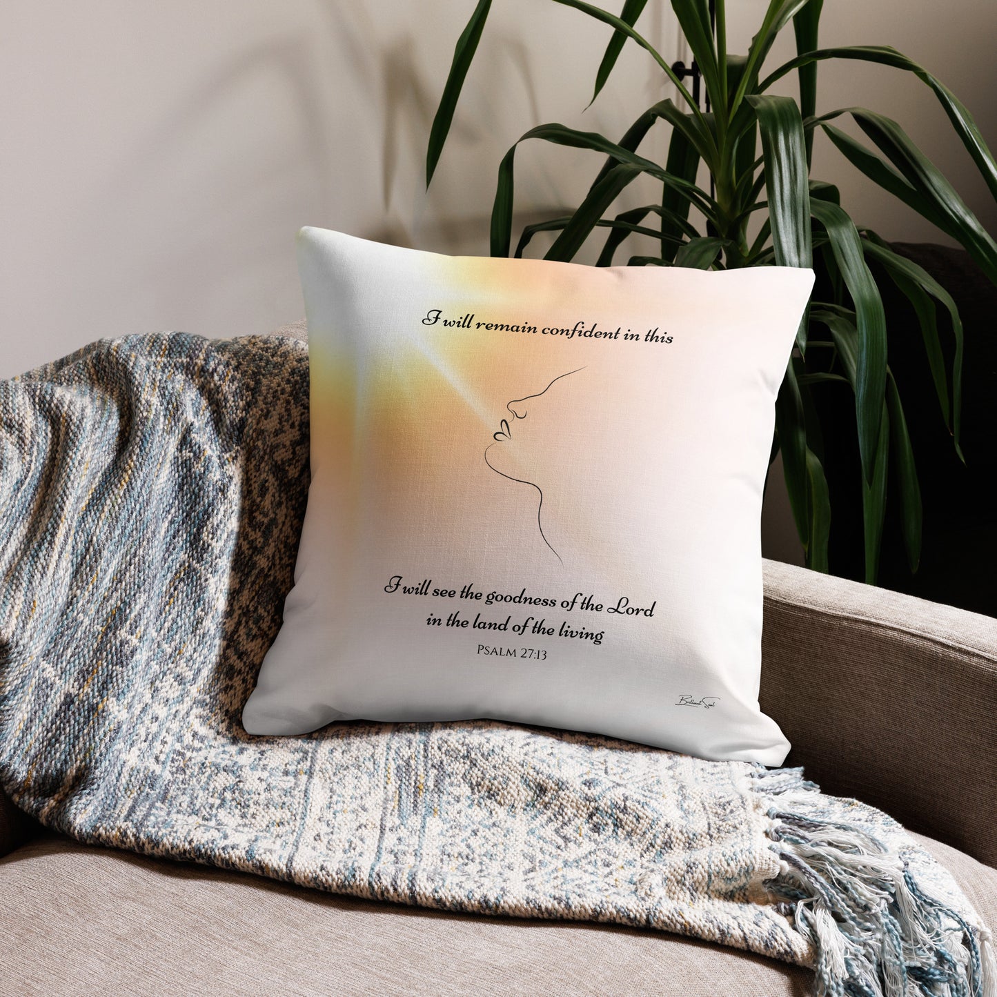Psalm 27:13 I Will See the Goodness Pillow