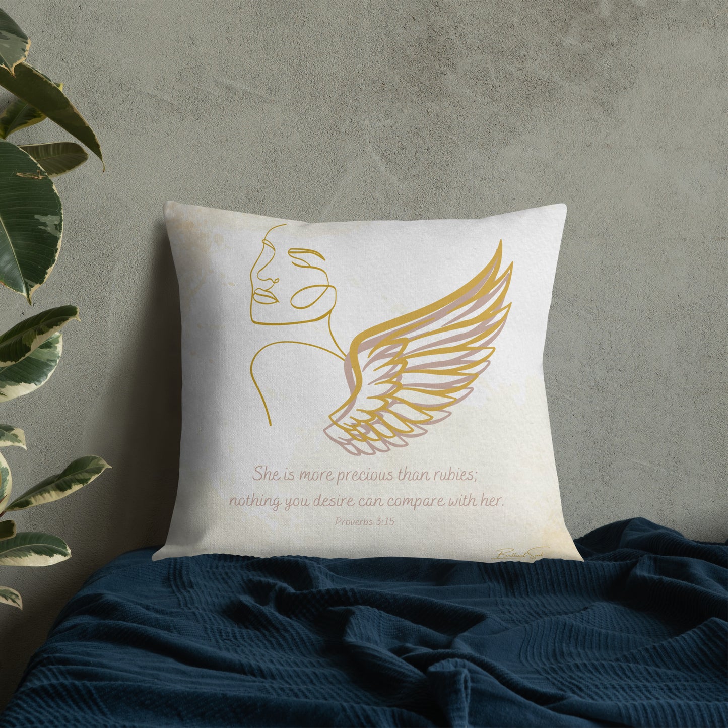 Proverbs 3:15 Angel Pillow