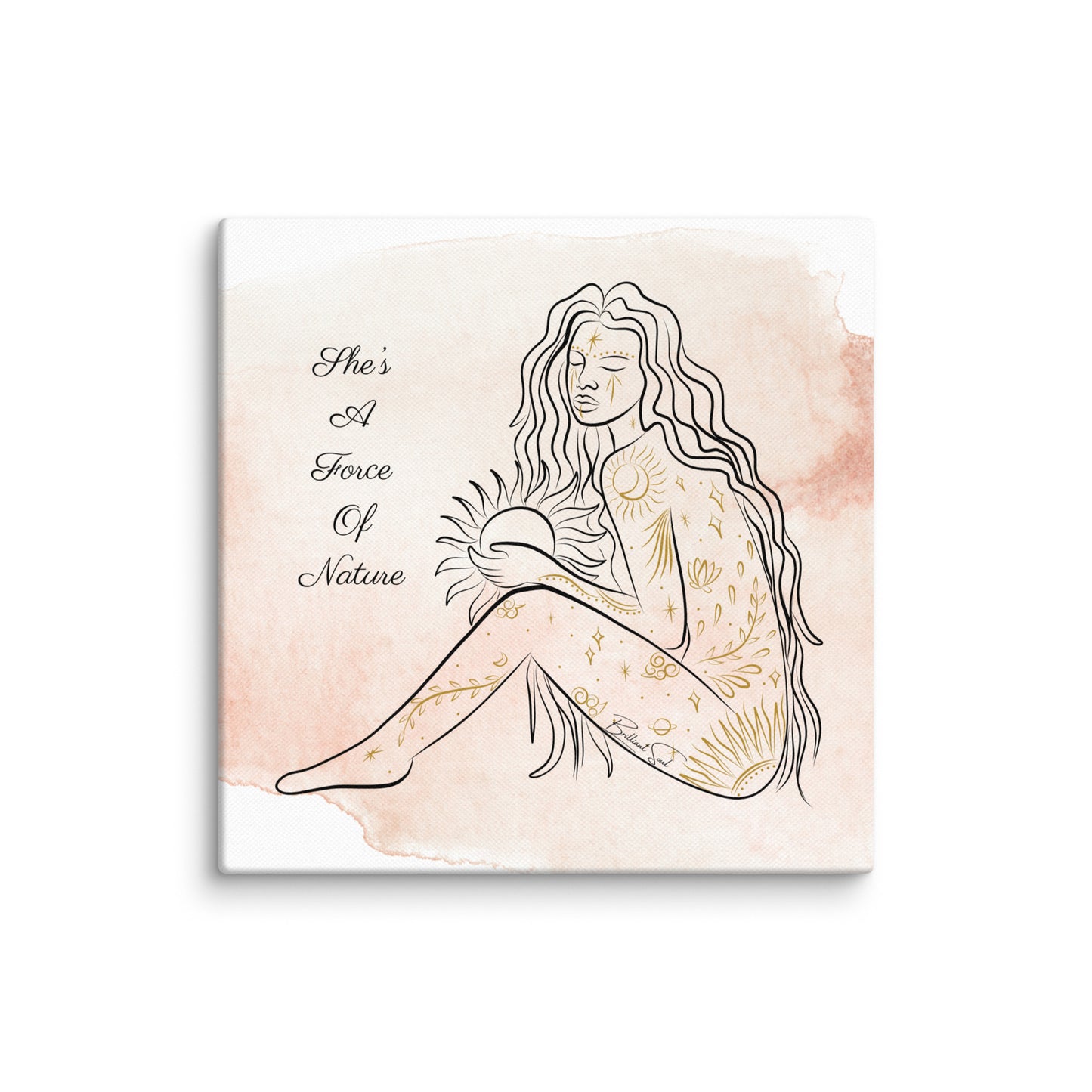 She's A Force of Nature Canvas Print