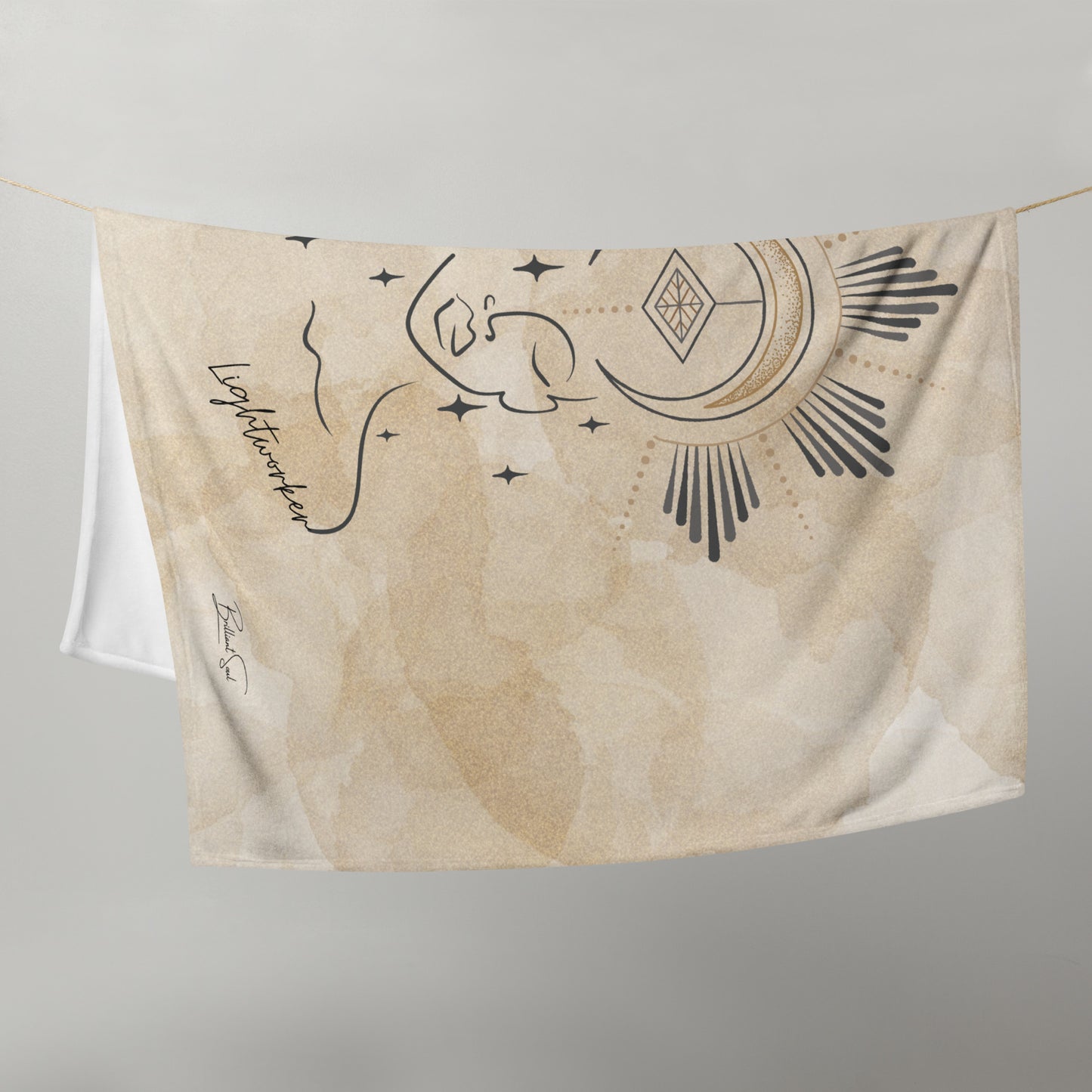 Divine Lightworker Throw Blanket