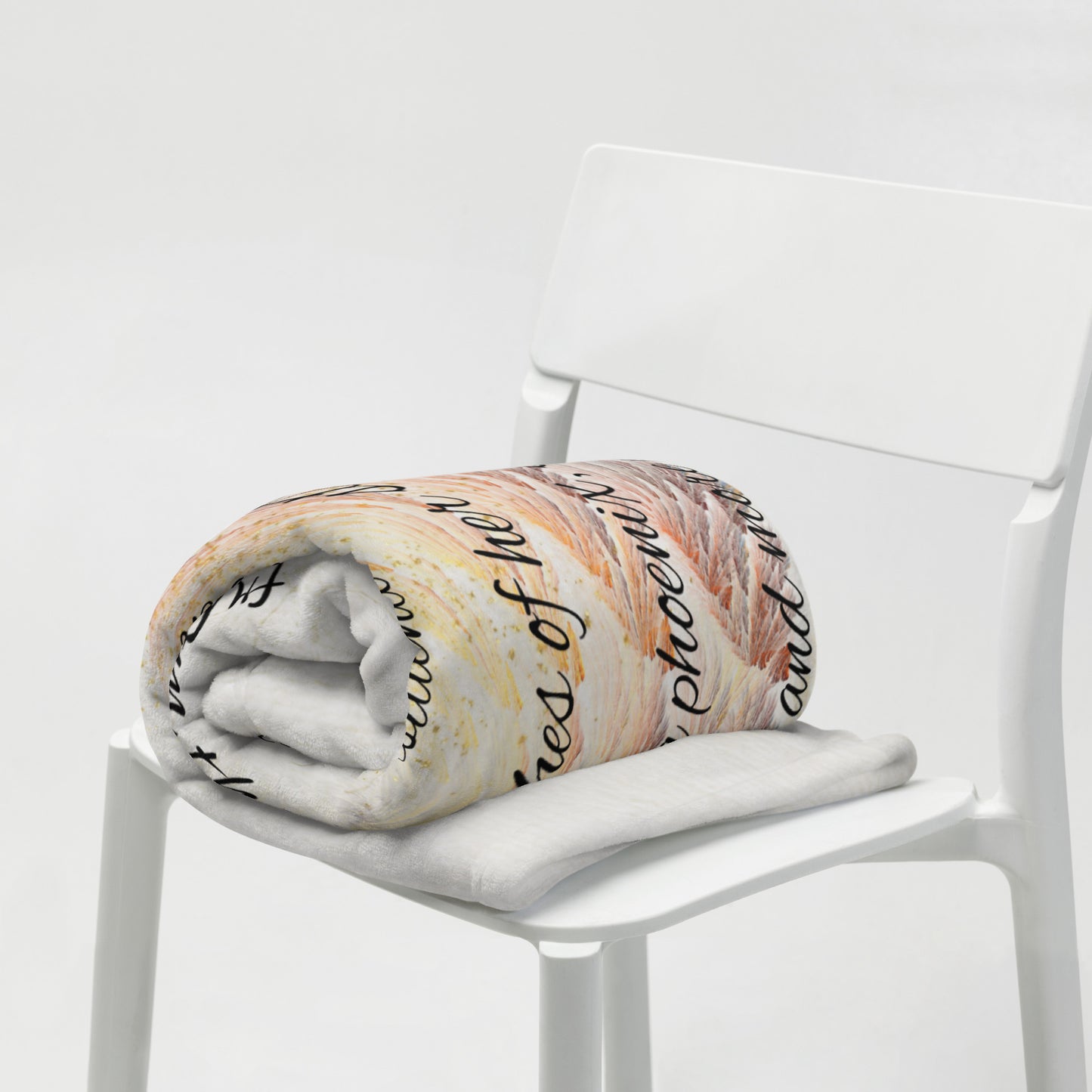 The Phoenix She Rises Throw Blanket