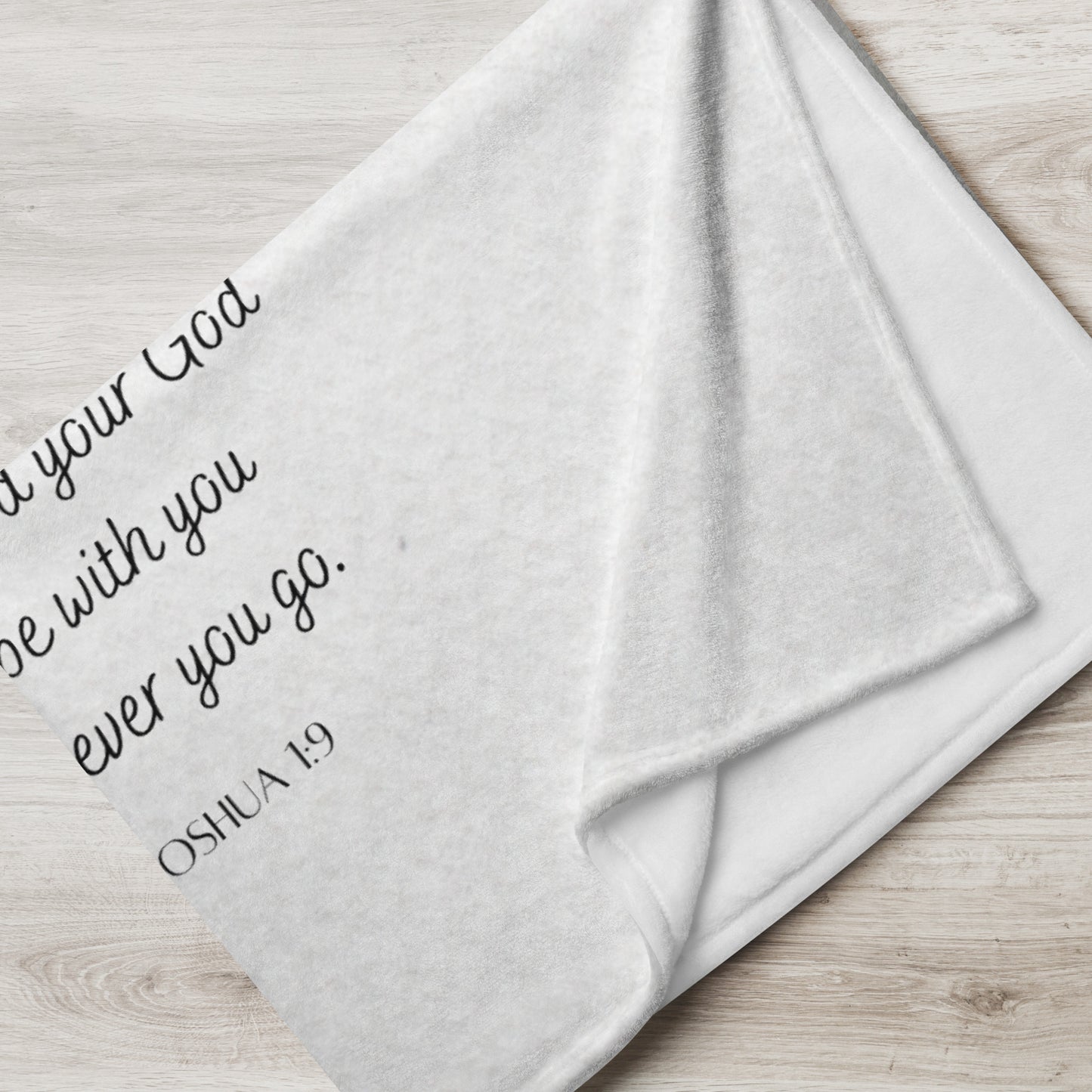 Joshua 1:9 Be Strong and Courageous Throw Blanket