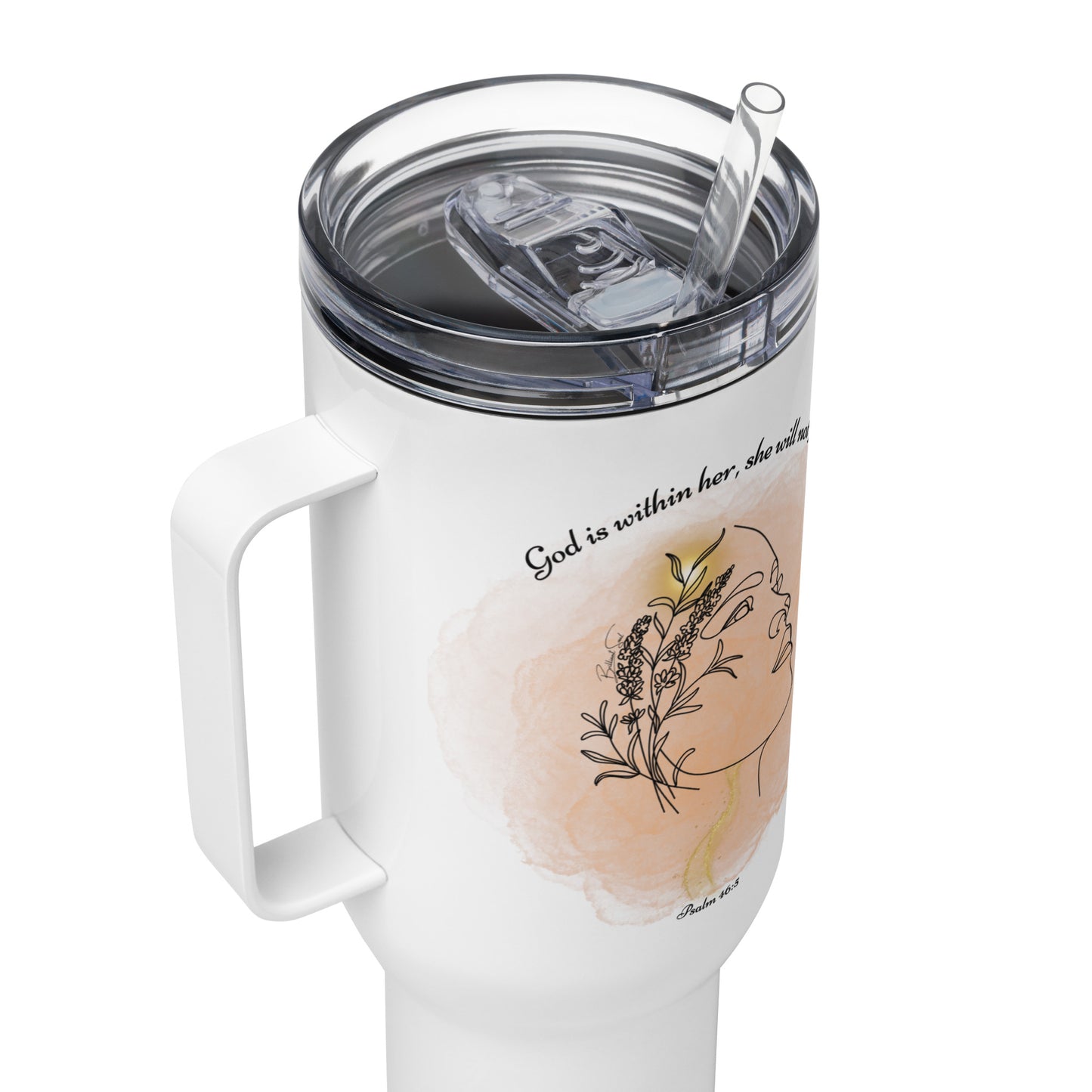 Psalm 46:5 God Is Within Her Graphic 40oz Travel Tumbler