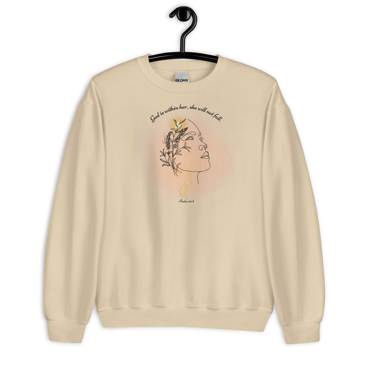 Psalm 46:5 God Is Within Her Graphic Art Sweatshirt
