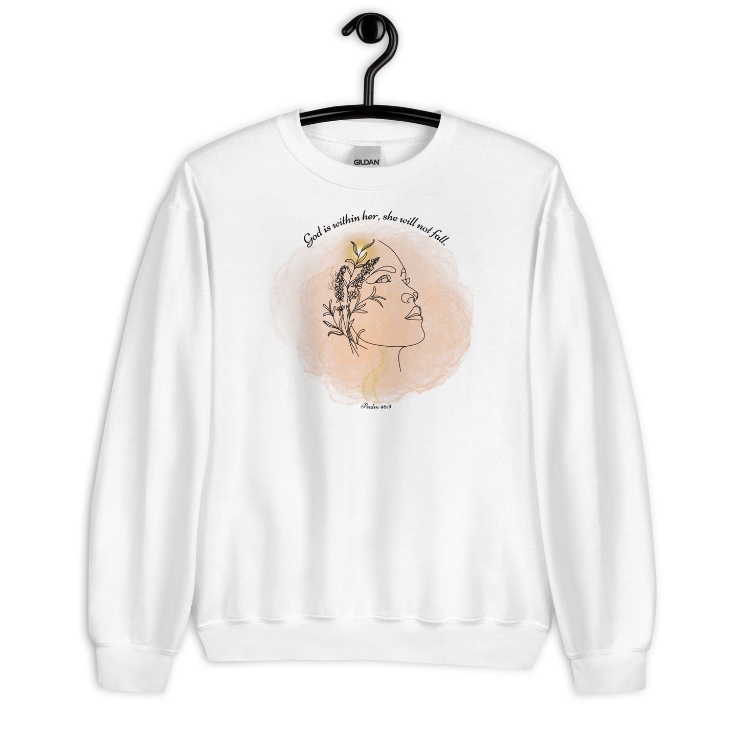Psalm 46:5 God Is Within Her Graphic Art Sweatshirt
