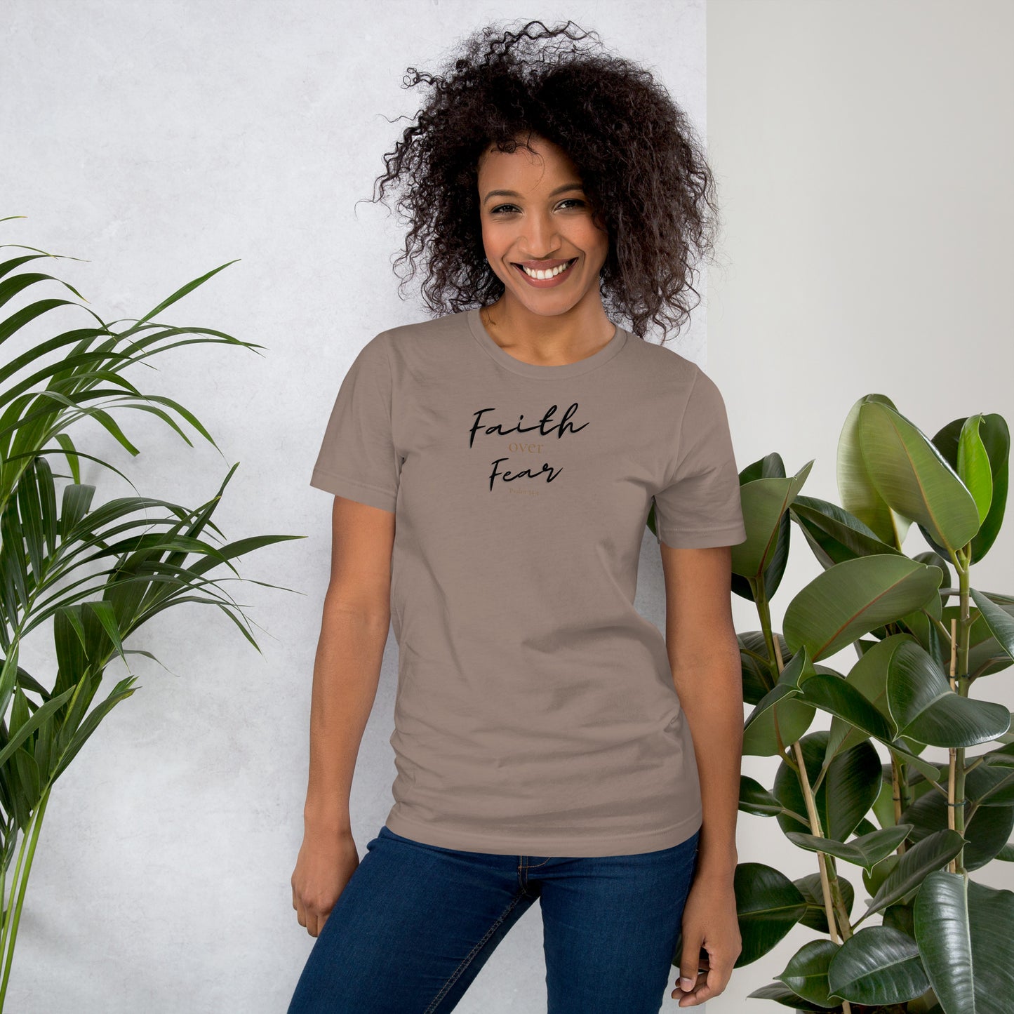 Psalm 34:4 Faith Over Fear Unisex T-Shirt