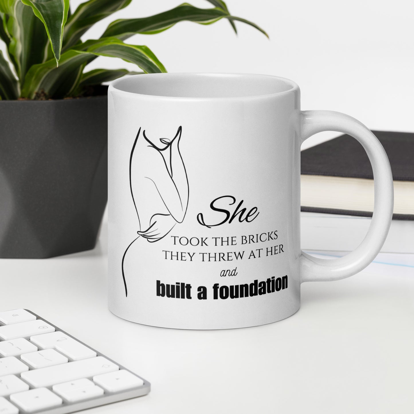 She Built A Foundation 20oz Mug