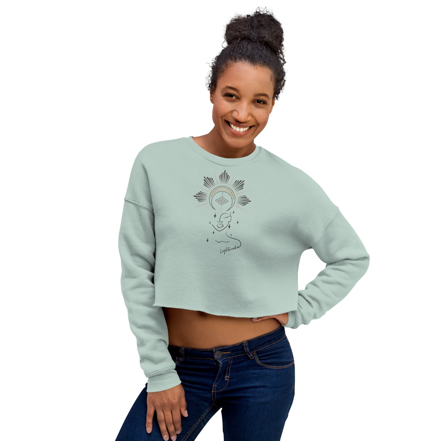 Divine Lightworker Crop Sweatshirt