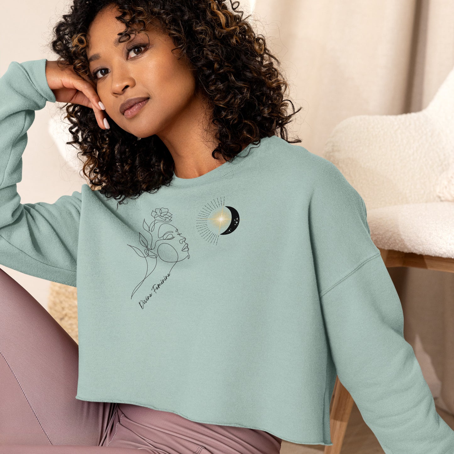 Divine Feminine Crop Sweatshirt