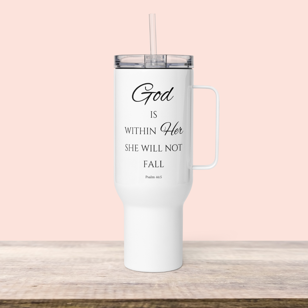 Psalm 46:5 God Is Within Her 40oz Travel Tumbler