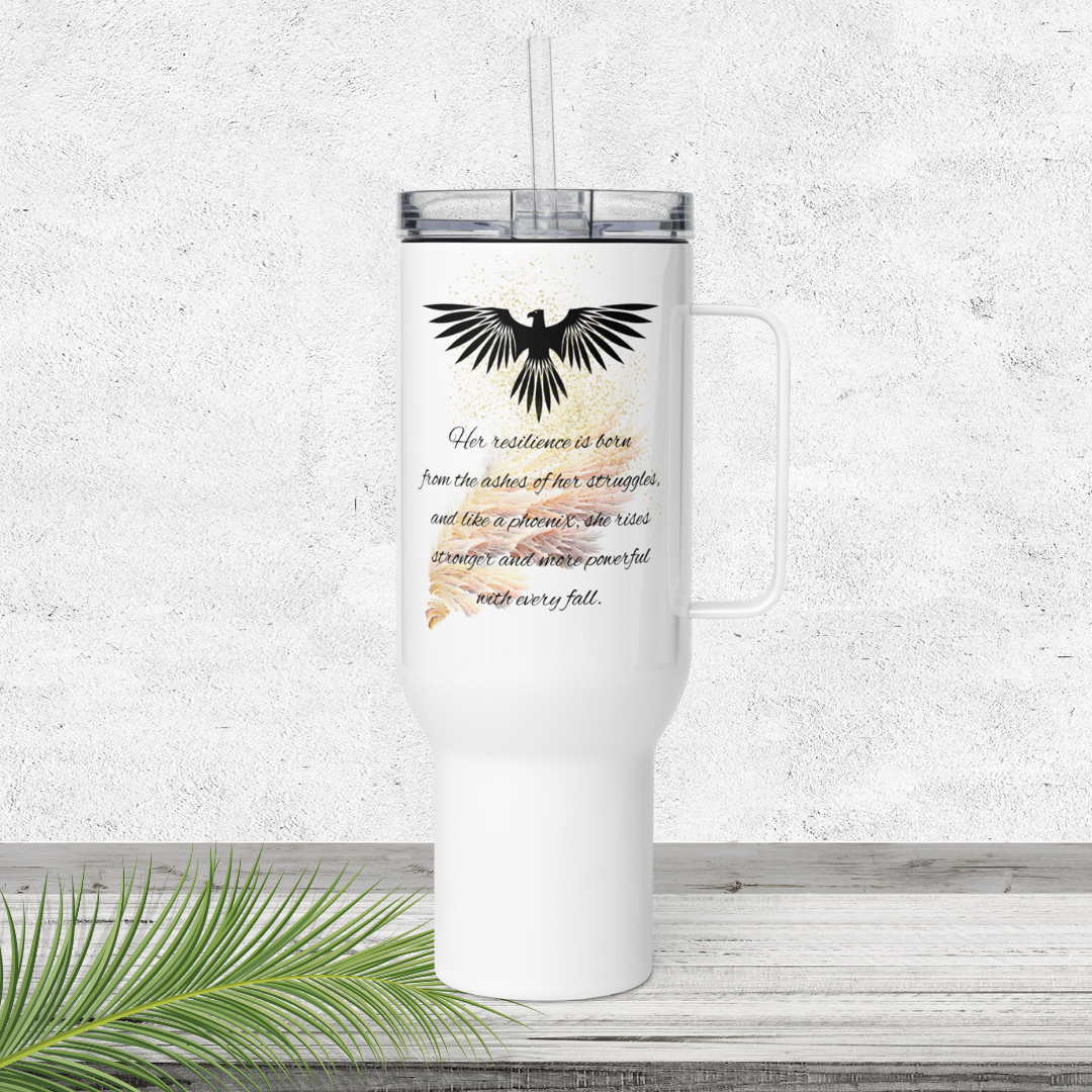 The Phoenix She Rises 40oz Travel Tumbler