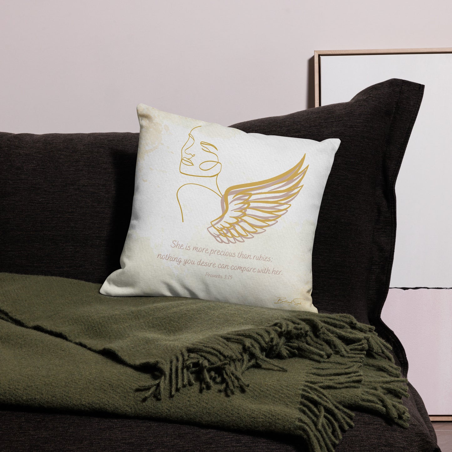 Proverbs 3:15 Angel Pillow
