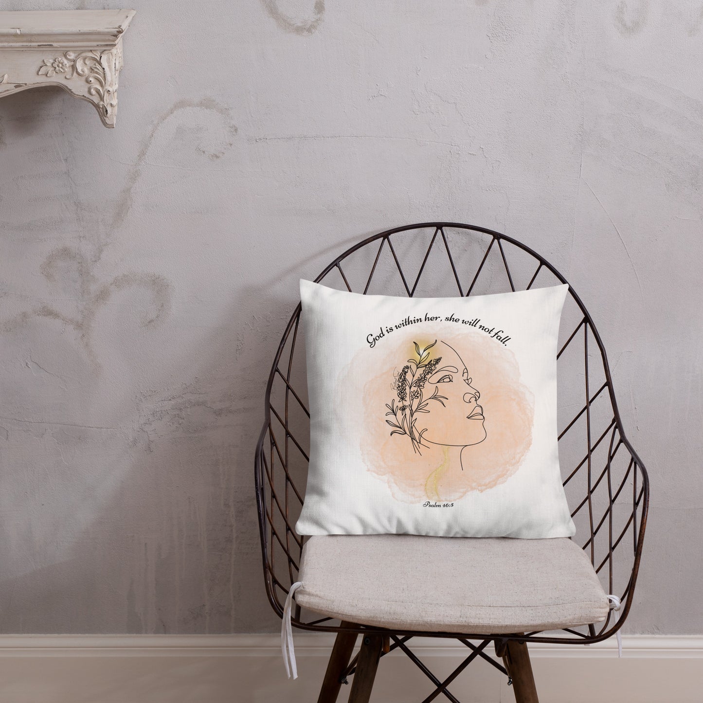 Psalm 46:5 God Is Within Her Graphic Pillow