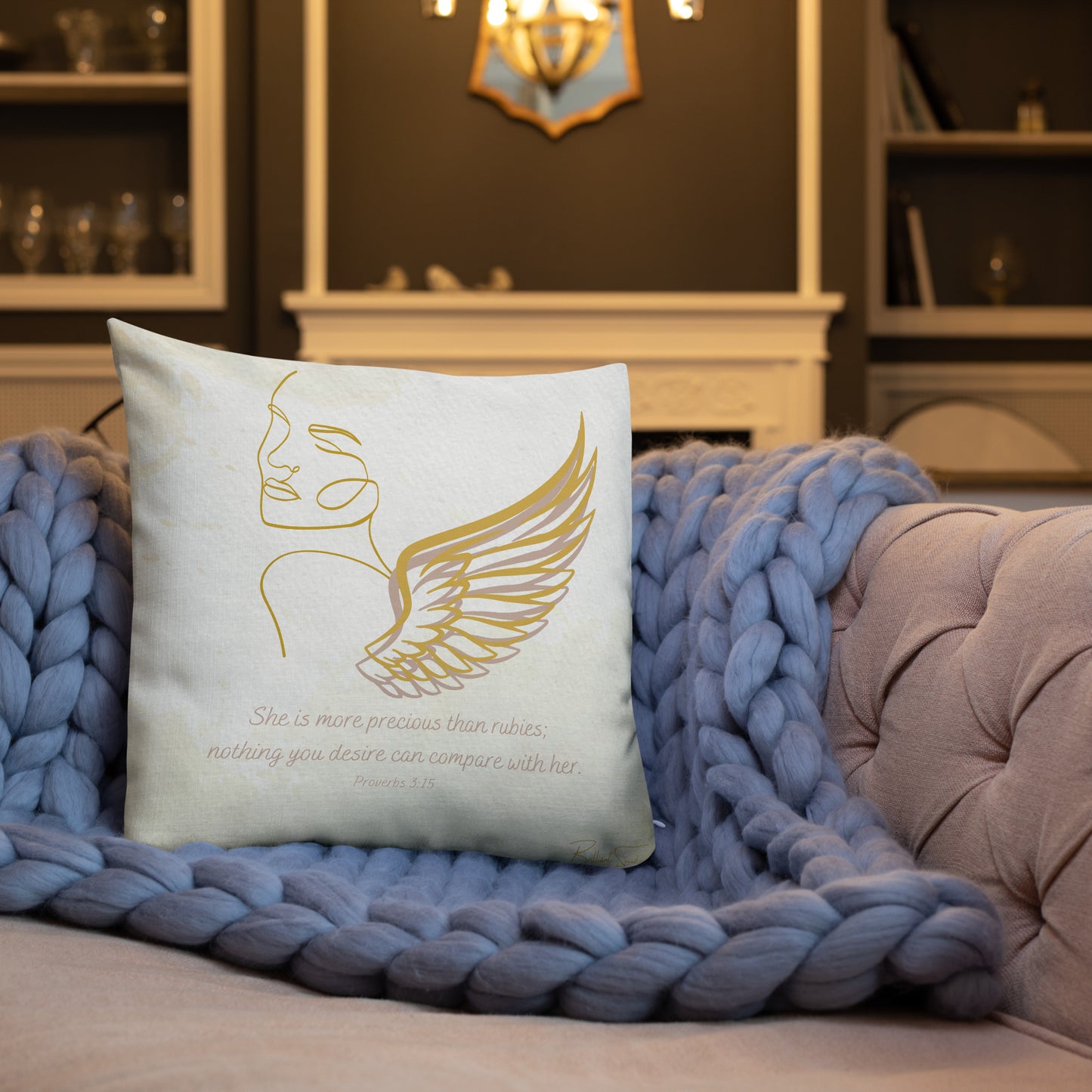 Proverbs 3:15 Angel Pillow