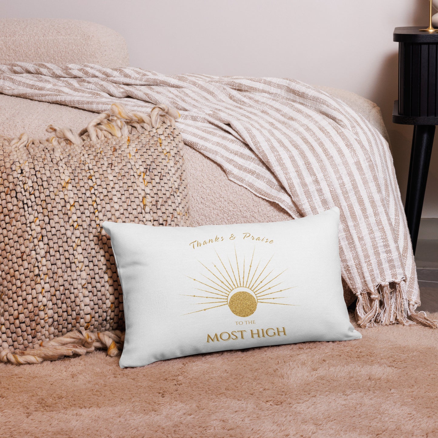 Thanks and Praise to the Most High Accent Pillow