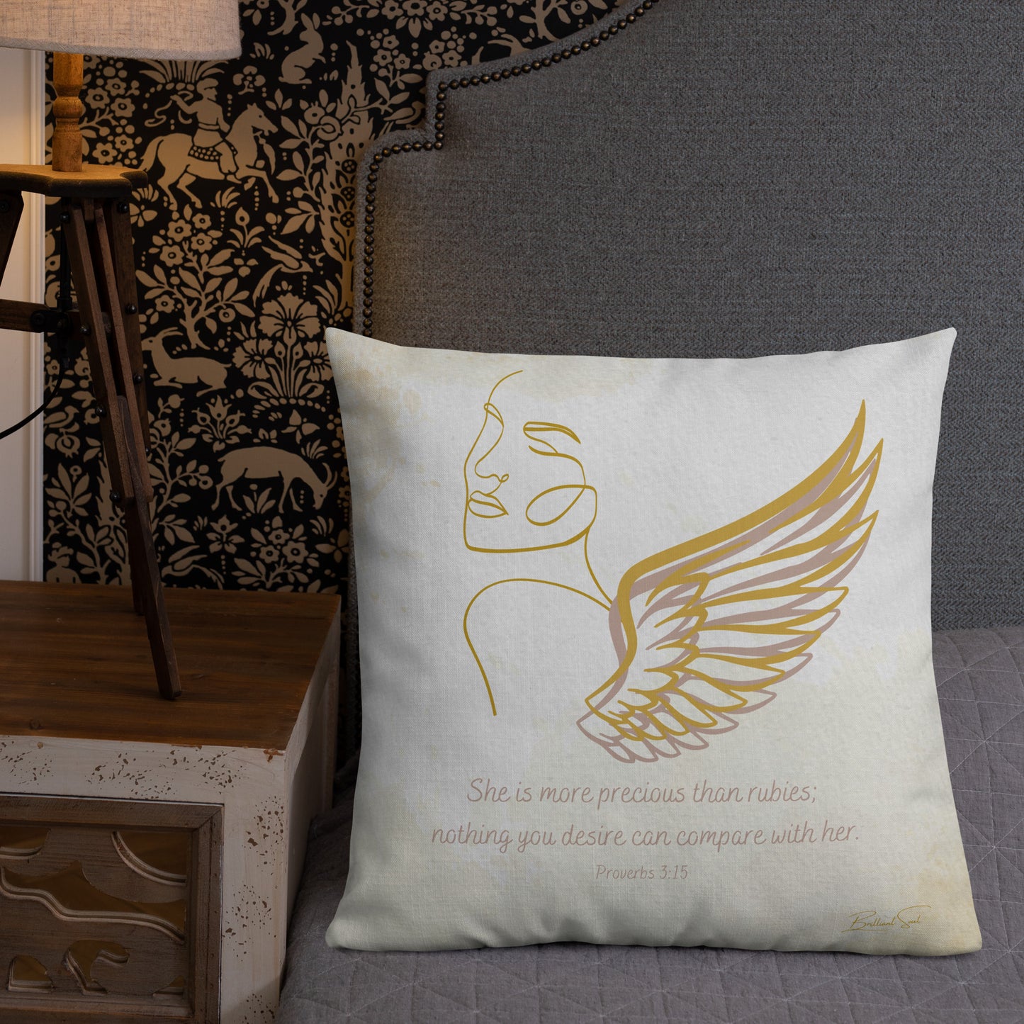 Proverbs 3:15 Angel Pillow