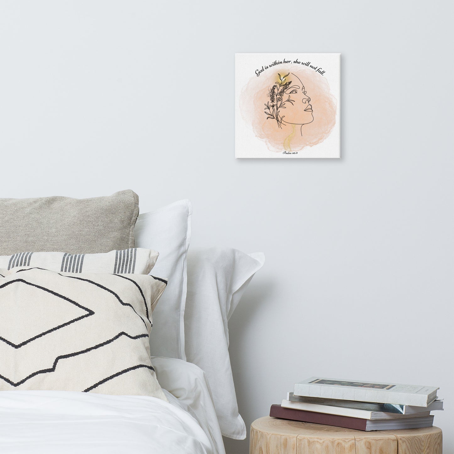 Psalm 46:5 God Is Within Her Graphic Art Canvas Print