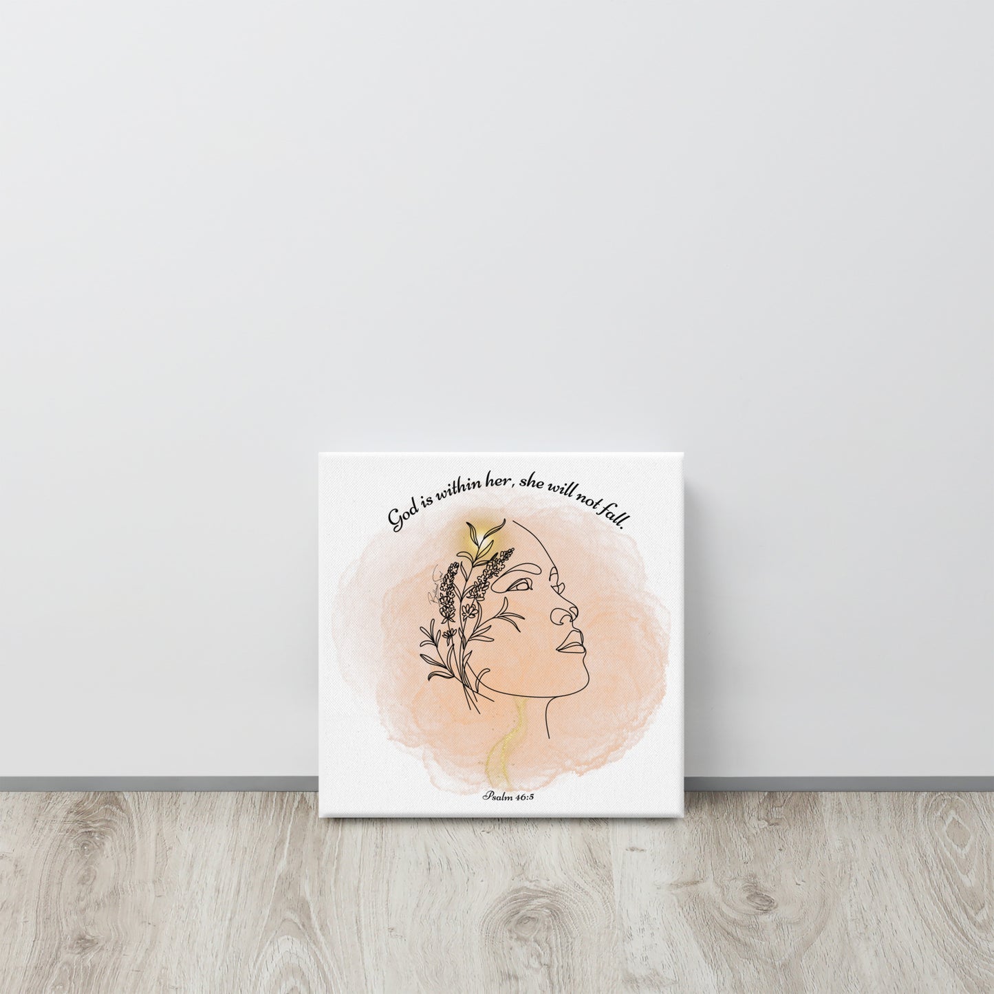 Psalm 46:5 God Is Within Her Graphic Art Canvas Print
