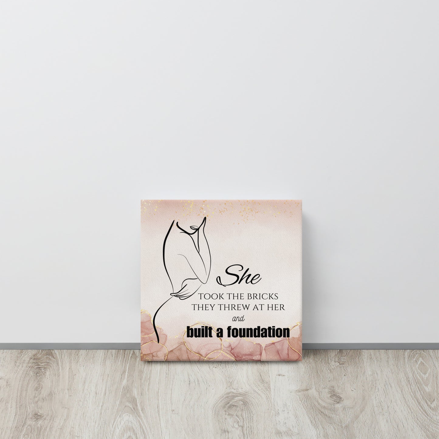 She Built A Foundation Canvas Print