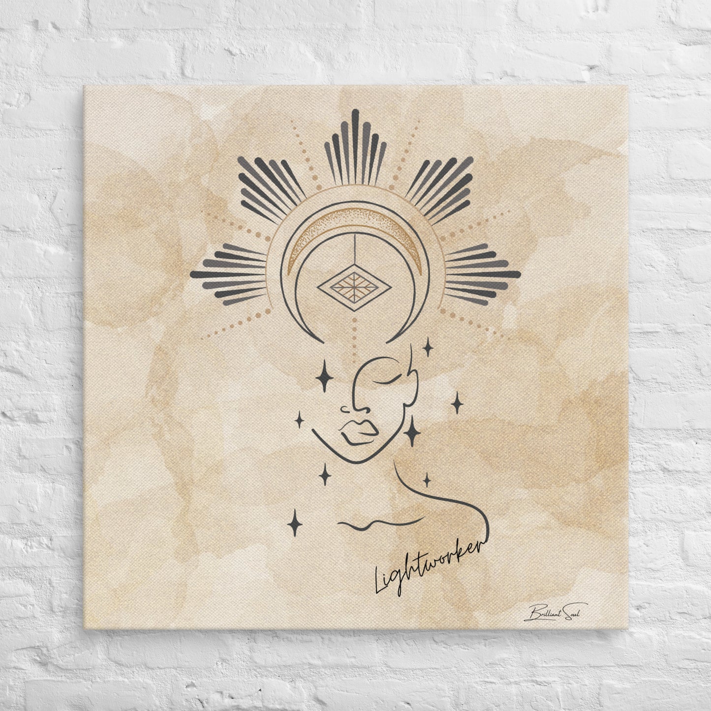 Divine Lightworker Canvas Print