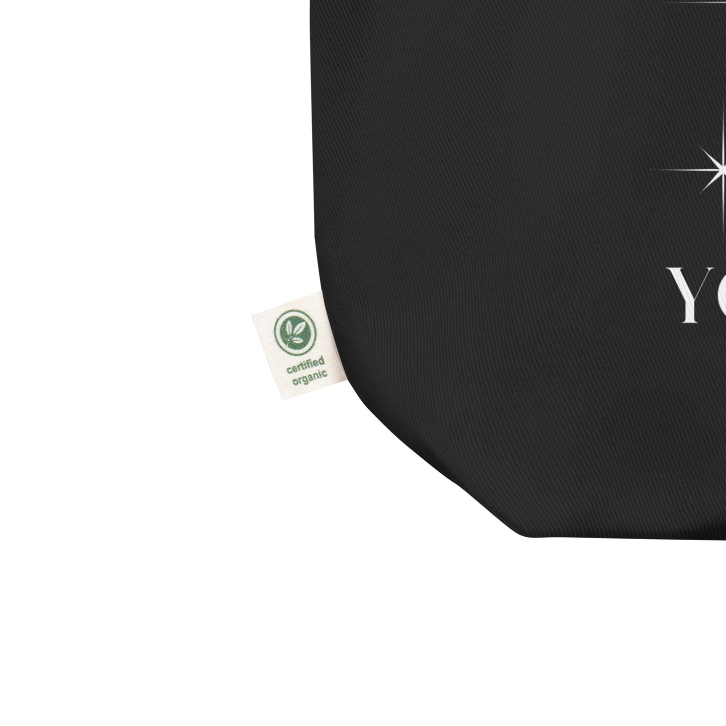 Shine Your Light Black Eco Tote Bag