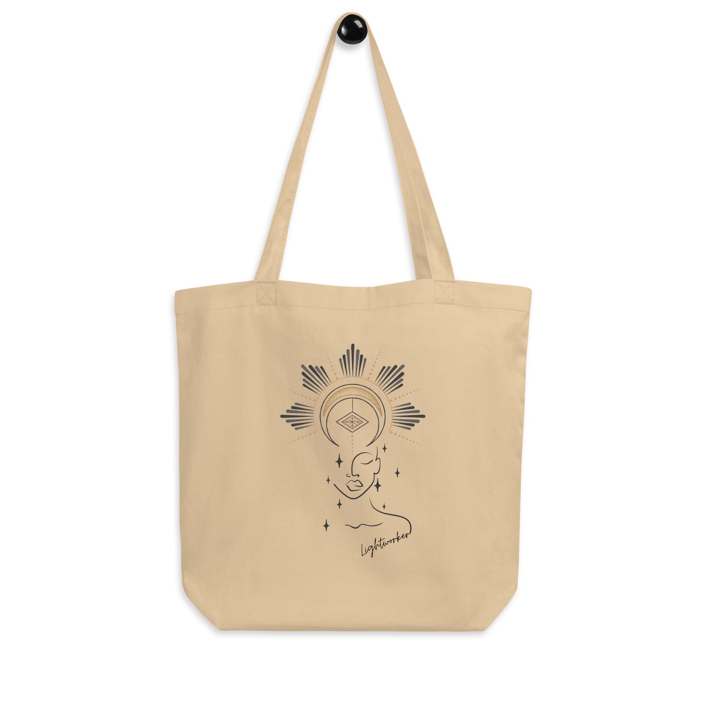 Divine Lightworker Tan Eco Tote Bag