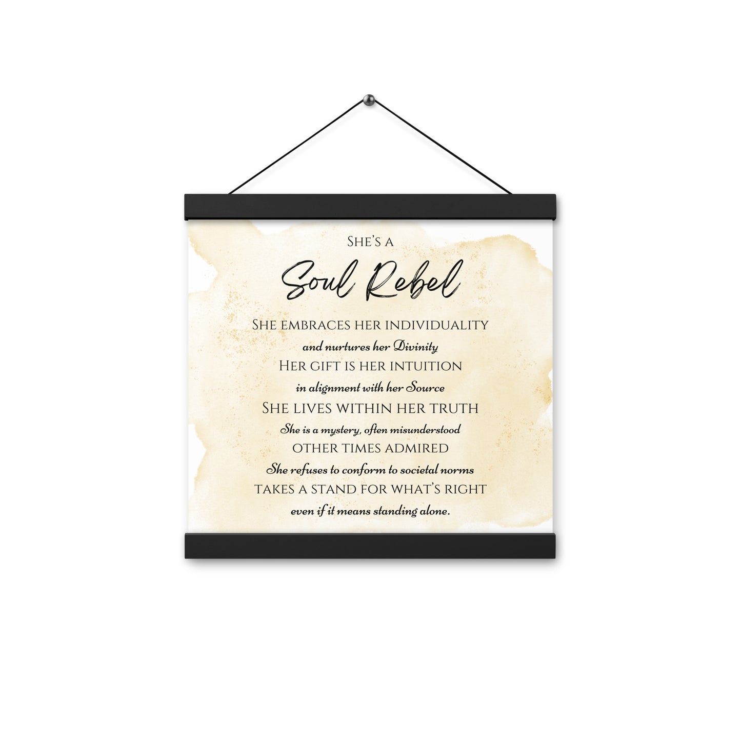 Soul Rebel Wood Hanger Poster