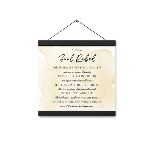 Soul Rebel Wood Hanger Poster