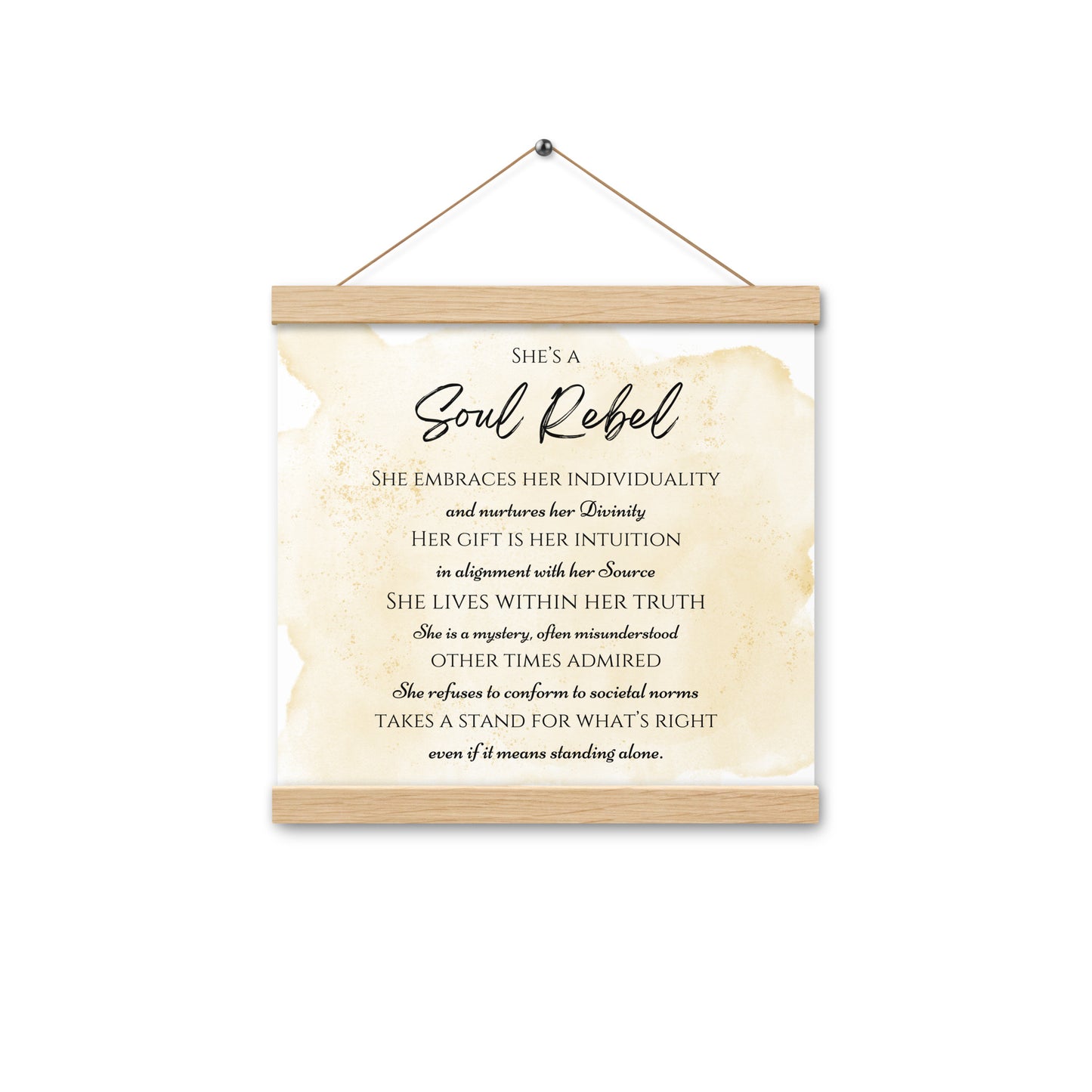 Soul Rebel Wood Hanger Poster