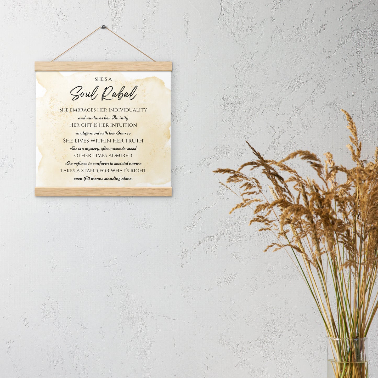 Soul Rebel Wood Hanger Poster