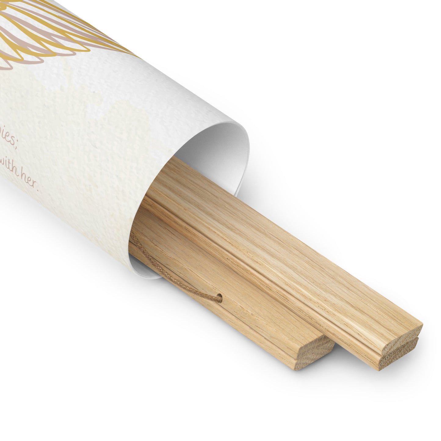 Proverbs 3:15 Angel Wood Hanger Poster
