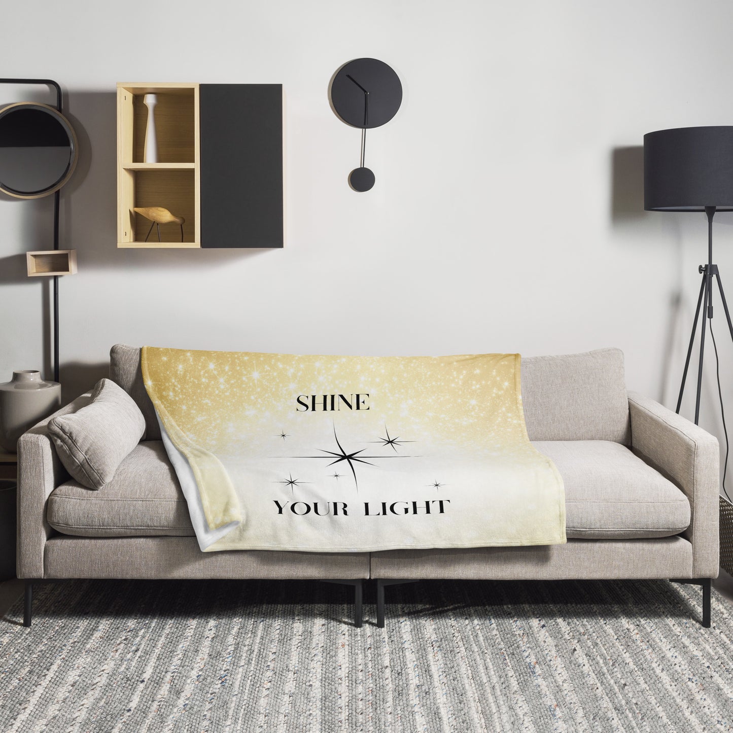 Shine Your Light Throw Blanket