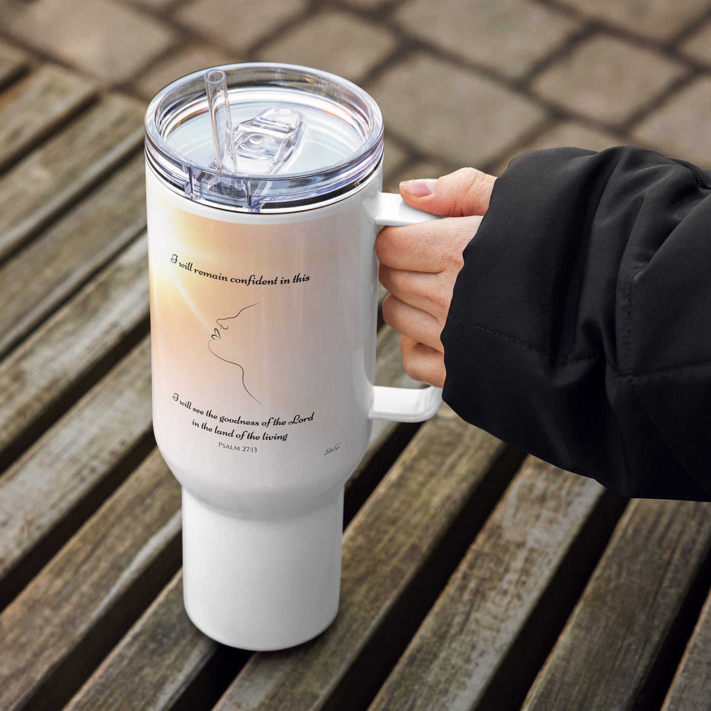 Psalm 27:13 I Will See The Goodness 40oz Travel Tumbler