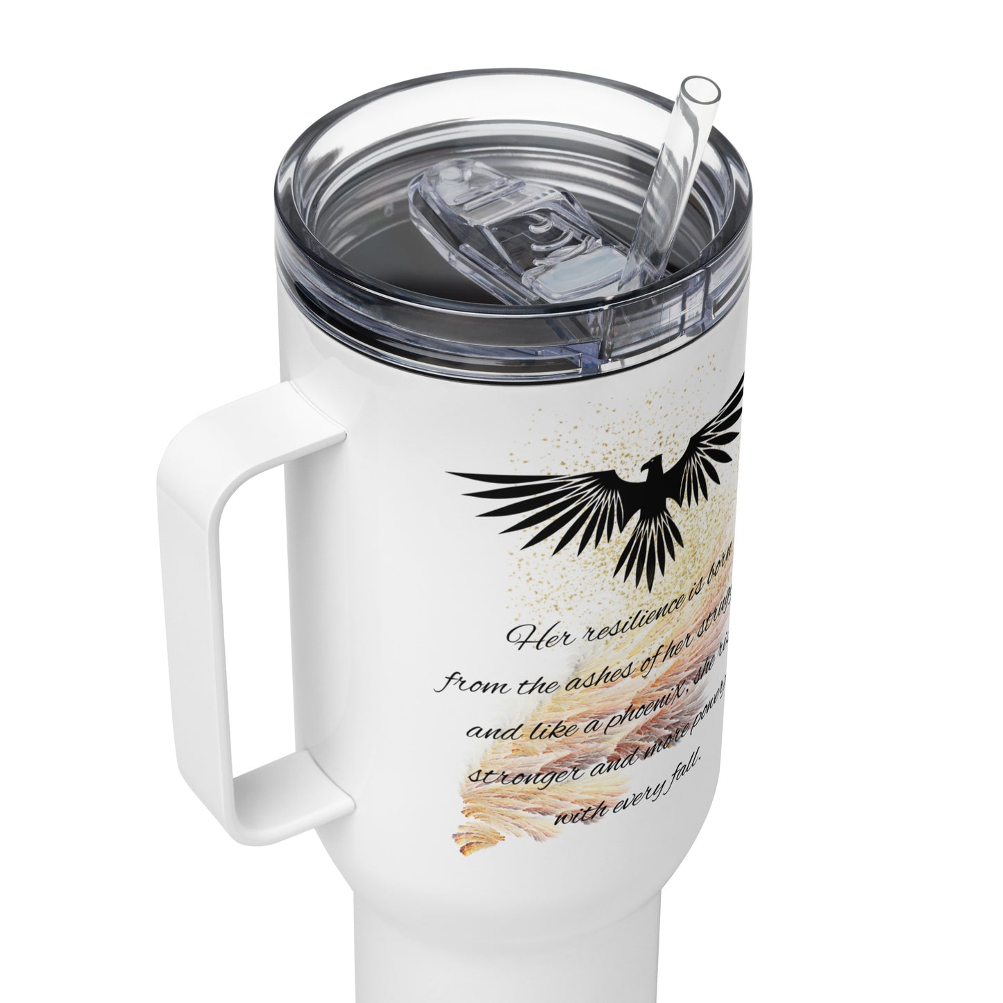 The Phoenix She Rises 40oz Travel Tumbler