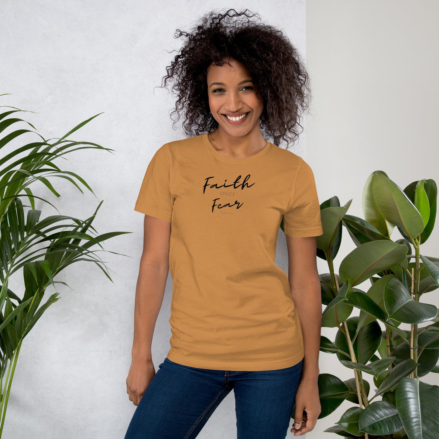Psalm 34:4 Faith Over Fear Unisex T-Shirt
