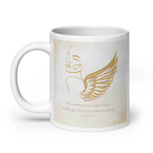 Proverbs 3:15 Angel 20oz Mug