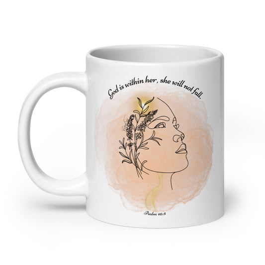 Psalm 46:5 God Is Within Her Graphic Art 20oz Mug