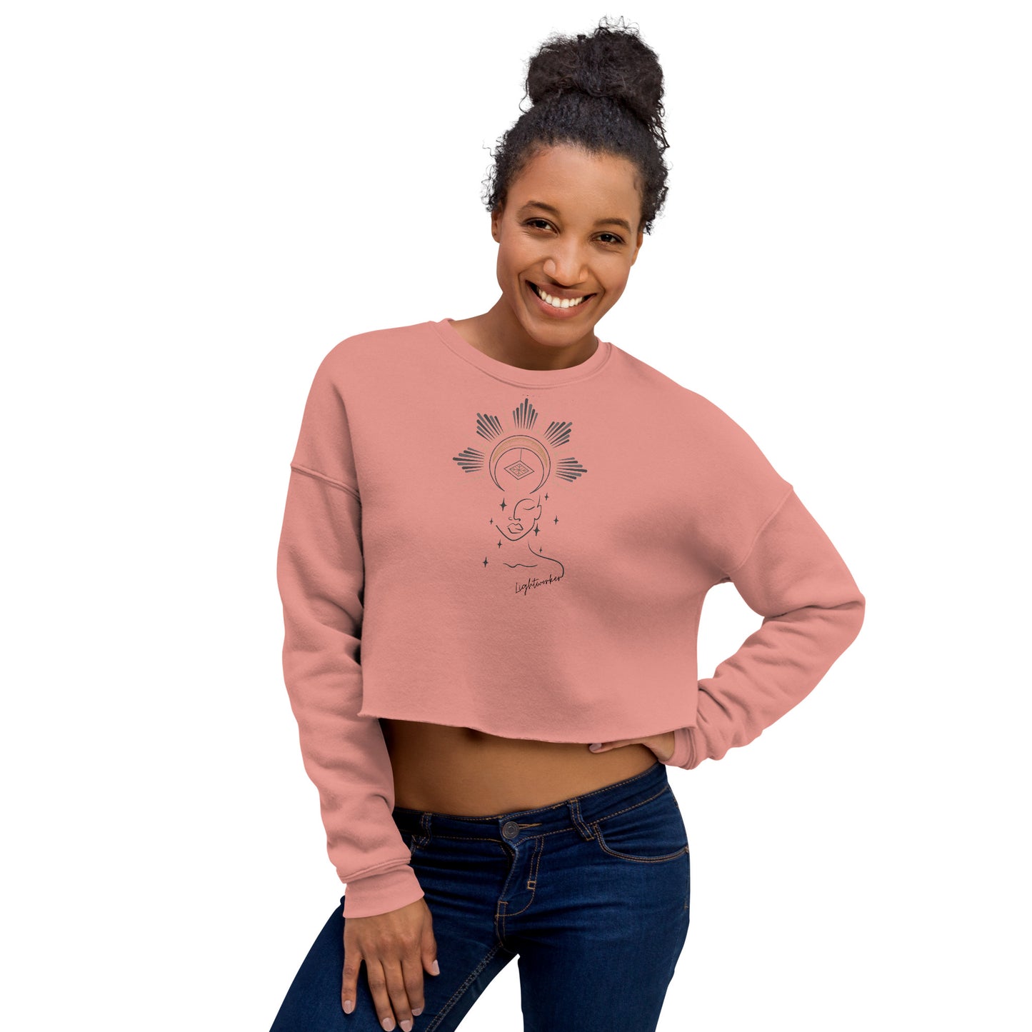 Divine Lightworker Crop Sweatshirt