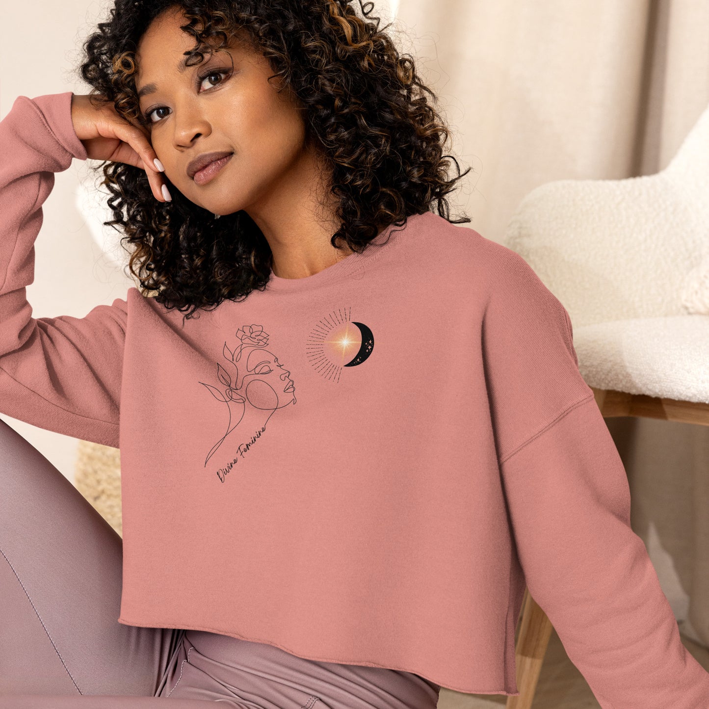 Divine Feminine Crop Sweatshirt