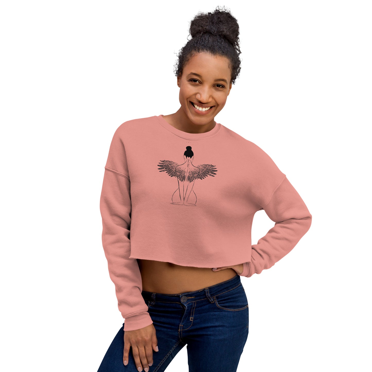 Soul Rebel Earth Angel Crop Sweatshirt